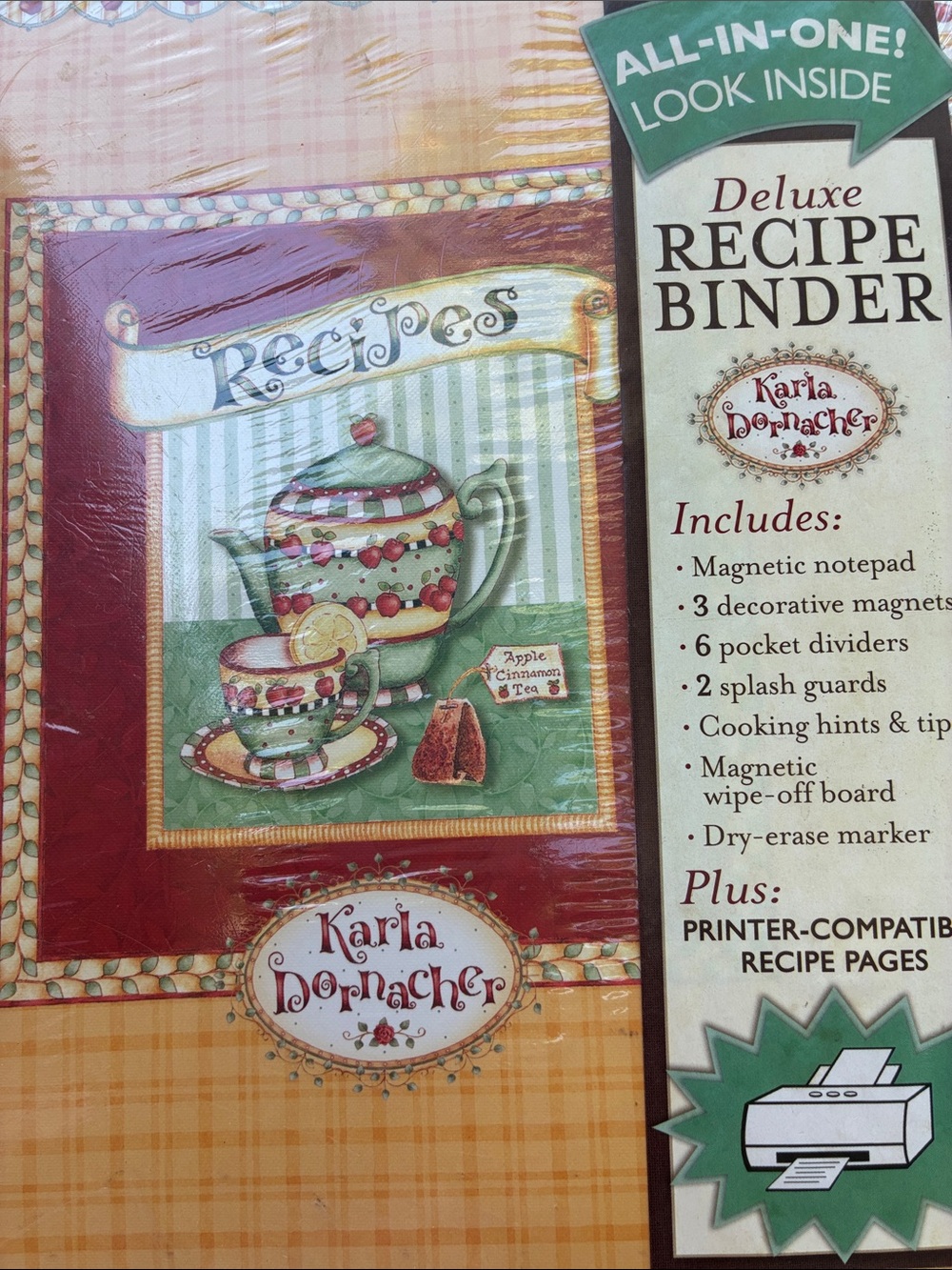 Deluxe Recipe Binder - Yellow  ventige